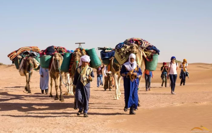 marche nomade retraite maroc caravane sahara